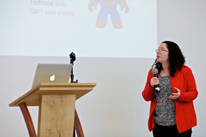 Naomi Jacobs leading the workshop session (Image by Lindsay Perth)