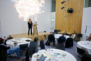 Jo Young explaining citations and open access publishing (Image by Lindsay Perth)
